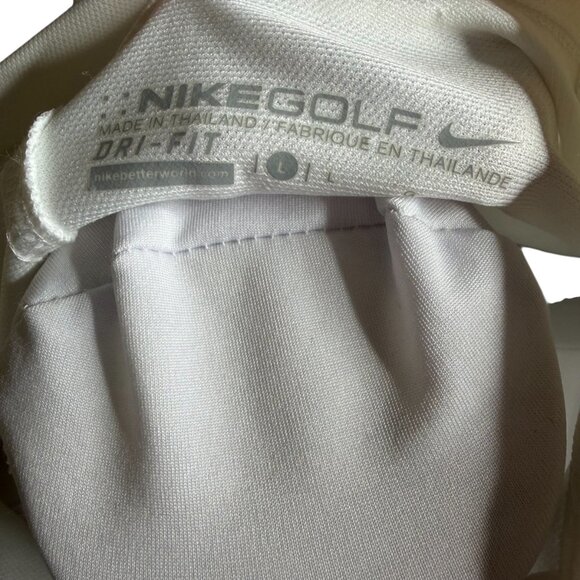 Womens Nike dri-fit golf long sleeve  Stretch Tech polo white Large NWT - Picture 6 of 7